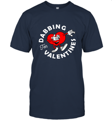 Dabbing Heart For Valentine's Day Art Graphics Heart Gift Men's T-Shirt