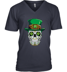 Sugar Skull Leprechaun T Shirt St Patricks Day Women Men Men's V-Neck Men's V-Neck - trendytshirts1