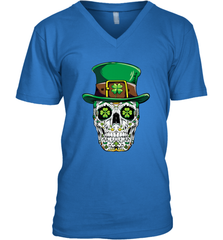 Sugar Skull Leprechaun T Shirt St Patricks Day Women Men Men's V-Neck Men's V-Neck - trendytshirts1