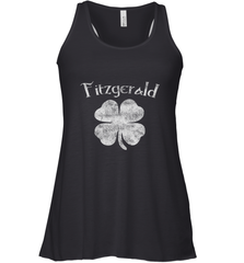 Vintage Fitzgerald Irish Shamrock St Patty's Day Women's Racerback Tank Women's Racerback Tank - trendytshirts1