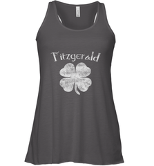 Vintage Fitzgerald Irish Shamrock St Patty's Day Women's Racerback Tank Women's Racerback Tank - trendytshirts1
