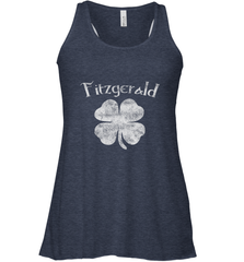 Vintage Fitzgerald Irish Shamrock St Patty's Day Women's Racerback Tank Women's Racerback Tank - trendytshirts1