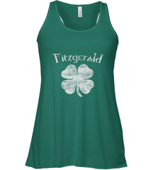 Vintage Fitzgerald Irish Shamrock St Patty's Day Women's Racerback Tank Women's Racerback Tank - trendytshirts1