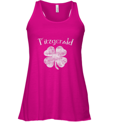 Vintage Fitzgerald Irish Shamrock St Patty's Day Women's Racerback Tank Women's Racerback Tank - trendytshirts1