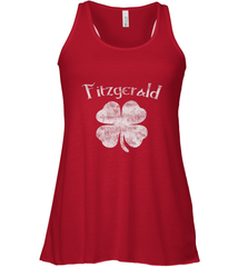 Vintage Fitzgerald Irish Shamrock St Patty's Day Women's Racerback Tank Women's Racerback Tank - trendytshirts1