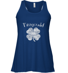 Vintage Fitzgerald Irish Shamrock St Patty's Day Women's Racerback Tank Women's Racerback Tank - trendytshirts1