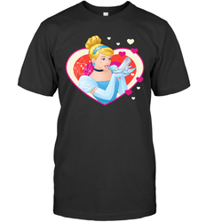 Disney Cinderella Valentine's Sparkle Hearts Men's T-Shirt