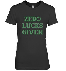 St. Patrick's Day Zero Lucks Given Graphic Women's Premium T-Shirt