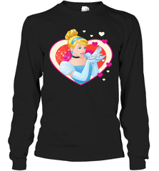 Disney Cinderella Valentine's Sparkle Hearts Long Sleeve T-Shirt Long Sleeve T-Shirt - trendytshirts1