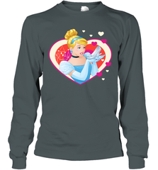 Disney Cinderella Valentine's Sparkle Hearts Long Sleeve T-Shirt Long Sleeve T-Shirt - trendytshirts1