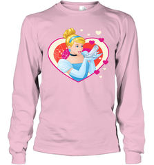 Disney Cinderella Valentine's Sparkle Hearts Long Sleeve T-Shirt Long Sleeve T-Shirt - trendytshirts1