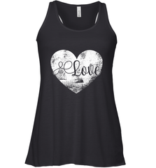 Love Valentines Day Heart Vintage Gift For Men Women Women's Racerback Tank Women's Racerback Tank - trendytshirts1