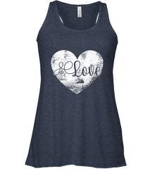 Love Valentines Day Heart Vintage Gift For Men Women Women's Racerback Tank Women's Racerback Tank - trendytshirts1