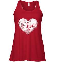 Love Valentines Day Heart Vintage Gift For Men Women Women's Racerback Tank Women's Racerback Tank - trendytshirts1