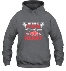 Teacher Valentine's Day Pre K Cupids Art Graphics Heart Love Hooded Sweatshirt Hooded Sweatshirt - trendytshirts1