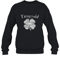 Vintage Fitzgerald Irish Shamrock St Patty's Day Crewneck Sweatshirt