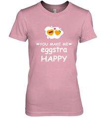 You Make Me Eggstra happy,Funny Valentine His and Her Couple Women's Premium T-Shirt Women's Premium T-Shirt - trendytshirts1