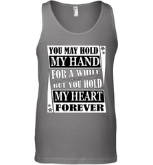 Hold my hand for a while hold my heart forever Valentine Men's Tank Top Men's Tank Top - trendytshirts1