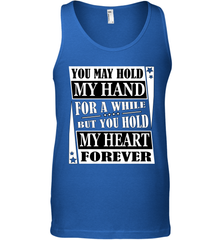 Hold my hand for a while hold my heart forever Valentine Men's Tank Top Men's Tank Top - trendytshirts1
