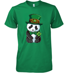 St Patricks Day Leprechaun Panda Cute Irish Tee Gift Men's Premium T-Shirt