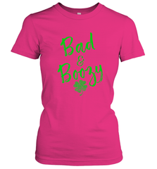 Bad and Boozy , St Patricks Day Beer Drinking Women's T-Shirt Women's T-Shirt - trendytshirts1