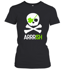 St. Patricks Day Irish Pirate Skull and Cross bones Women's T-Shirt Women's T-Shirt - trendytshirts1