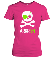 St. Patricks Day Irish Pirate Skull and Cross bones Women's T-Shirt Women's T-Shirt - trendytshirts1