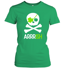 St. Patricks Day Irish Pirate Skull and Cross bones Women's T-Shirt Women's T-Shirt - trendytshirts1