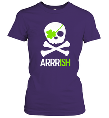 St. Patricks Day Irish Pirate Skull and Cross bones Women's T-Shirt Women's T-Shirt - trendytshirts1