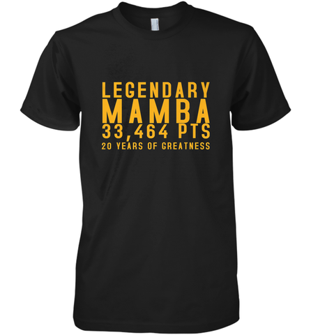 Black Mamba Legendary Mamba Out Farewell Tribute Men's Premium T-Shirt Men's Premium T-Shirt / Black / XS Men's Premium T-Shirt - trendytshirts1