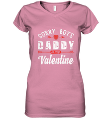 Funny Valentine's Day Present For Your Little Girl, Daughter Women's V-Neck T-Shirt Women's V-Neck T-Shirt - trendytshirts1