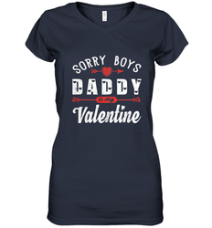 Funny Valentine's Day Present For Your Little Girl, Daughter Women's V-Neck T-Shirt