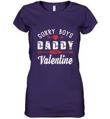Funny Valentine's Day Present For Your Little Girl, Daughter Women's V-Neck T-Shirt Women's V-Neck T-Shirt - trendytshirts1