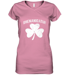 Shenanigator Funny St Patrick's Shamrock Women's V-Neck T-Shirt Women's V-Neck T-Shirt - trendytshirts1