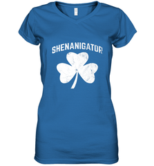 Shenanigator Funny St Patrick's Shamrock Women's V-Neck T-Shirt Women's V-Neck T-Shirt - trendytshirts1