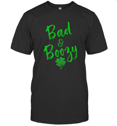 Bad and Boozy , St Patricks Day Beer Drinking Men's T-Shirt Men's T-Shirt / Black / S Men's T-Shirt - trendytshirts1