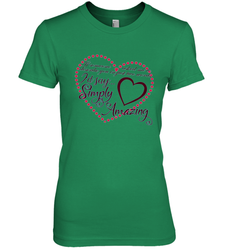 Describe your lover in two words symply...amazing valentine T shirt Women's Premium T-Shirt