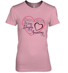 Describe your lover in two words symply...amazing valentine T shirt Women's Premium T-Shirt Women's Premium T-Shirt - trendytshirts1