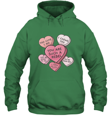 Star Wars Valentines Candy Heart Quotes Hooded Sweatshirt Hooded Sweatshirt - trendytshirts1
