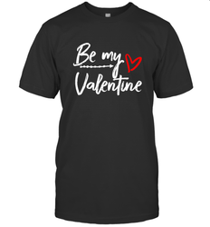 Be My Valentine Cute Love Heart Valentines Day Quote Gift Men's T-Shirt