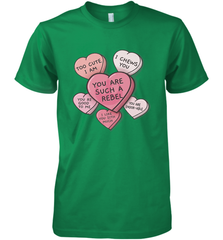 Star Wars Valentines Candy Heart Quotes Men's Premium T-Shirt Men's Premium T-Shirt - trendytshirts1