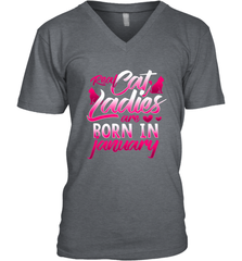 Cat Lady Born In January Cat Lover Birthday Gift For Men's V-Neck Men's V-Neck - trendytshirts1