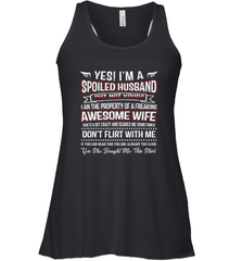 Spoiled Husband Property Of Freaking Wife Valentine's Day Gift Women's Racerback Tank Women's Racerback Tank - trendytshirts1