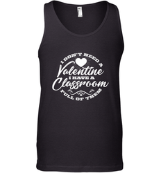 Valentine's Day Teacher School classroom Art Heart Lover Men's Tank Top