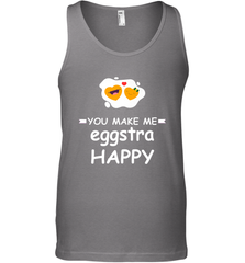 You Make Me Eggstra happy,Funny Valentine His and Her Couple Men's Tank Top Men's Tank Top - trendytshirts1