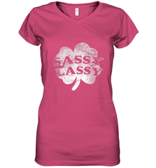 Sassy Lassy T Shirt Funny St. Patrick's Day Clover Women's V-Neck T-Shirt Women's V-Neck T-Shirt - trendytshirts1