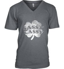 Sassy Lassy T Shirt Funny St. Patrick's Day Clover Men's V-Neck Men's V-Neck - trendytshirts1