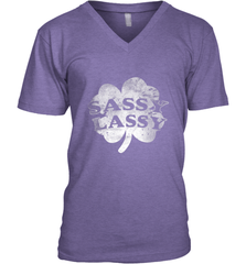 Sassy Lassy T Shirt Funny St. Patrick's Day Clover Men's V-Neck Men's V-Neck - trendytshirts1