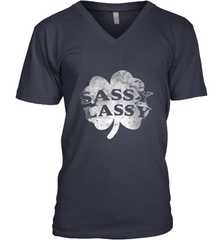 Sassy Lassy T Shirt Funny St. Patrick's Day Clover Men's V-Neck Men's V-Neck - trendytshirts1