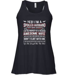 Spoiled Husband Property Of Freaking Wife Valentine's Day Women's Racerback Tank Women's Racerback Tank - trendytshirts1